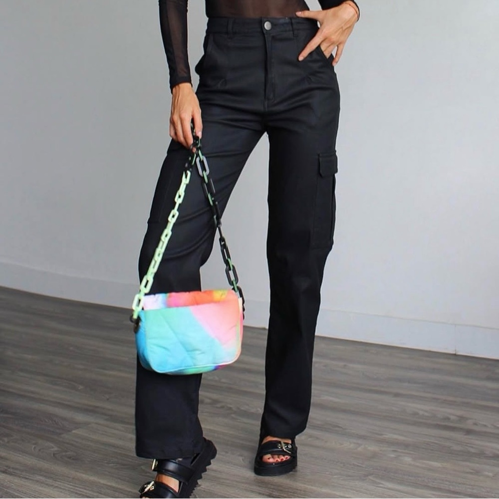 URBAN ROCK, Colombian brand, size M, black, high waisted, cargo pants